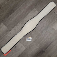 Fleece & Neoprene Girth Velcro Liner *gc, clean edge rubs & hair, rubbed & pilly spots
