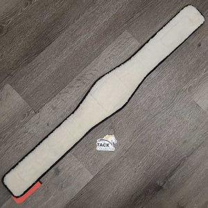 Fleece & Neoprene Girth Velcro Liner *gc, clean edge rubs & hair, rubbed & pilly spots