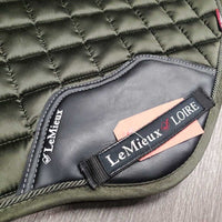 Loire Quilt Jumper Saddle Pad, Memory Foam Wither, 1x piping *vgc, v. mnr hair, light binding rubs
