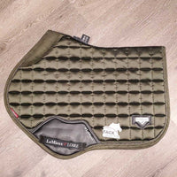 Loire Quilt Jumper Saddle Pad, Memory Foam Wither, 1x piping *vgc, v. mnr hair, light binding rubs
