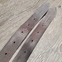Pr Thick Wide Stirrup Leathers *vgc/gc, older, rubs, bent, twist, scrapes
