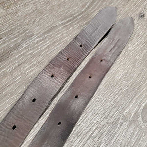 Pr Thick Wide Stirrup Leathers *vgc/gc, older, rubs, bent, twist, scrapes
