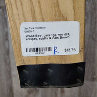 Wood Boot Jack *gc, mnr dirt, scrapes, scuffs & rubs
