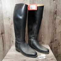 Lined Rubber Riding Boots, Pull On *gc/fair, dirt, scuffs, inside: bubbled/puckered & loose lining
