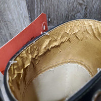 Lined Rubber Riding Boots, Pull On *gc/fair, dirt, scuffs, inside: bubbled/puckered & loose lining
