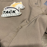 Euroseat Breeches, bling *gc/fair, snags, sm holes, runs, undone stitching, stains, missing bling, peeled knees
