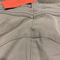 Euroseat Breeches, bling *gc/fair, snags, sm holes, runs, undone stitching, stains, missing bling, peeled knees
