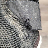 Closed Front & Hind Boots "Pro Mesh", Fleece, velcro *gc/fair, v.hairy velcro, hairy, clean, rubs, faded, undone stitching, cracked edge, stains
