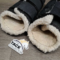 Closed Front & Hind Boots "Pro Mesh", Fleece, velcro *gc/fair, v.hairy velcro, hairy, clean, rubs, faded, undone stitching, cracked edge, stains