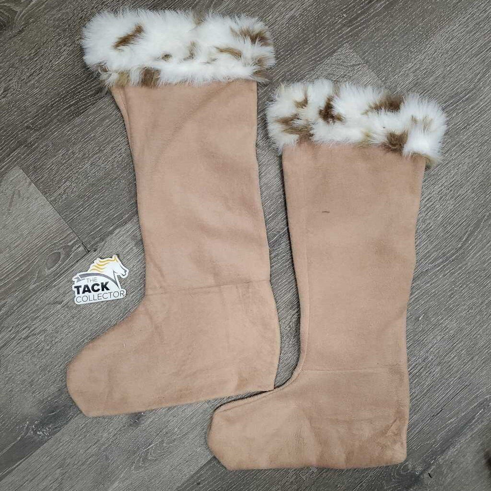 2 Tall Fleece Boot Liner - Socks *vgc, clean, mnr rubs, pills & hair, sticker residue