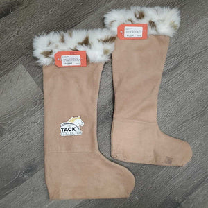 2 Tall Fleece Boot Liner - Socks *vgc, clean, mnr rubs, pills & hair, sticker residue