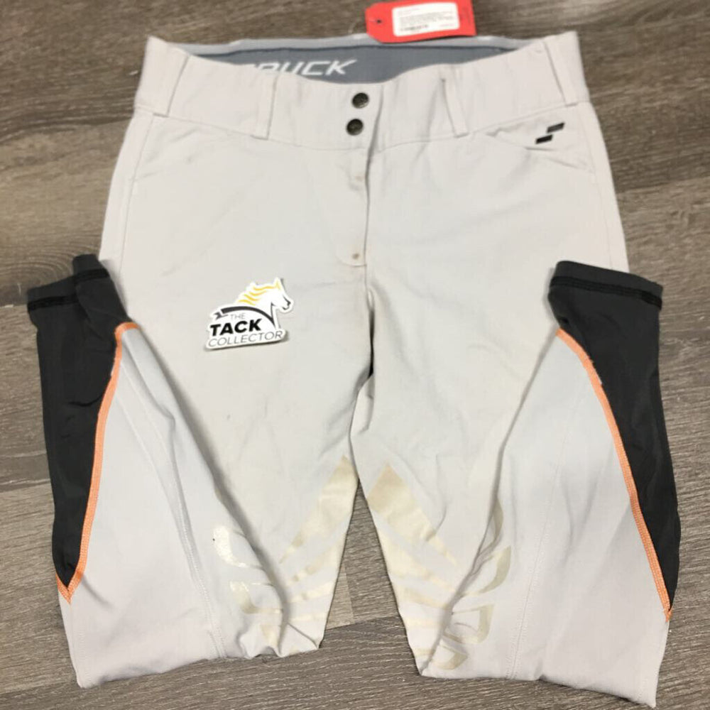 Euroseat Breeches *gc/vgc, mnr stains, seam puckers & undone seam stitching, discolored seat, older