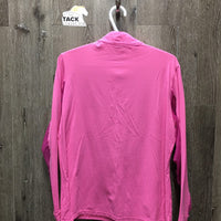 LS Sun Shirt, Mesh Sleeves, 1/2 Zip Up *xc, puckers
