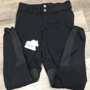 Euroseat Riding Tight Breeches *gc/fair, older, sm hole, undone stitching, shrunk, v.tight knees, seat rubs & pills, puckered waist