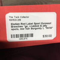 Euroseat Breeches *gc, v.rubbed & pilly spots, mnr hair
