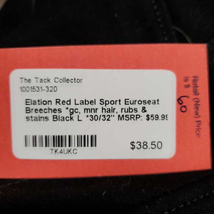 Euroseat Breeches *gc, mnr hair, rubs & stains