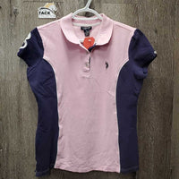 SS Polo Shirt, 1/4 Button up *vgc, mnr faded
