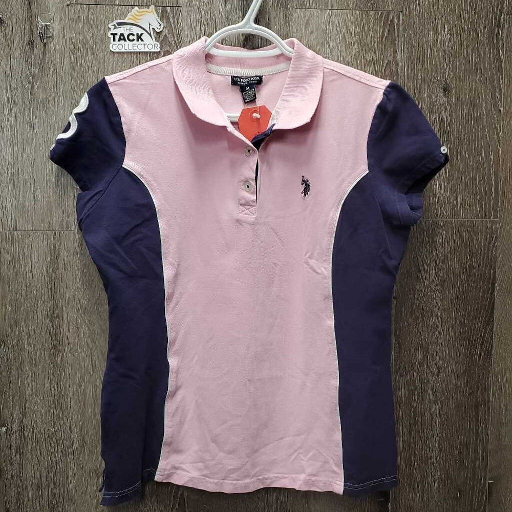 SS Polo Shirt, 1/4 Button up *vgc, mnr faded