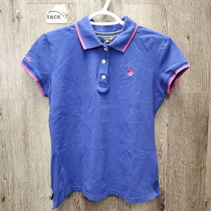 SS Polo Shirt, 1/4 Button up *vgc, mnr faded & pilly edges