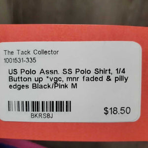 SS Polo Shirt, 1/4 Button up *vgc, mnr faded & pilly edges