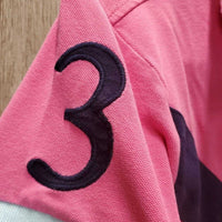 SS Polo Shirt, 1/4 Button up *gc, mnr faded edge & snags
