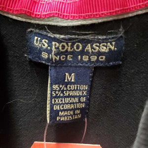 SS Polo Shirt, 1/4 Button up *gc, v.faded collar, pilly edges, pits, hair