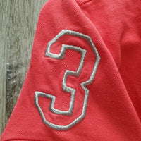 SS Polo Shirt, 1/4 Button up *xc, mnr curled collar
