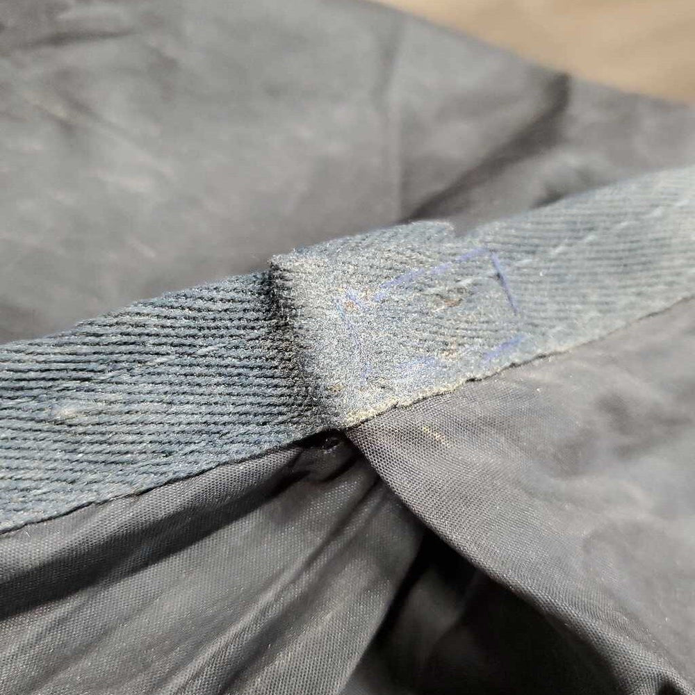Nylon Shoulder Guard - Bib *fair, v.dirty, loose threads, faded, added shoulder darts