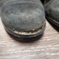 JUNIORS Field Boots, Zips *gc/fair, v.dirty, rubs, glued toe-R, seams: torn & curled, thin spots
