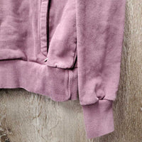 Hvy Sweatshirt Hoodie, string *gc, faded, stains, hair, puckers, shrunk