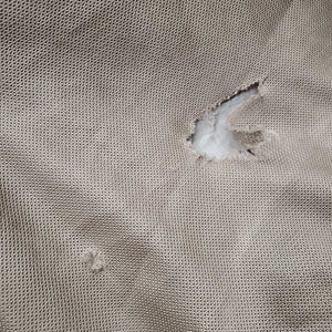 "Arika Armourtek" Soft Mesh Fly Sheet, detach neck, tail *gc, dingy, tears, snags, stains, mnr threads