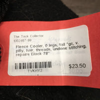 Fleece Cooler, 0 legs, tail *gc, v. pilly, hair, threads, undone stitching, repairs
