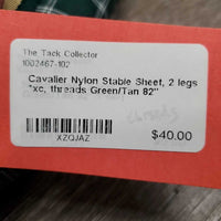 Nylon Stable Sheet, 2 legs *xc, threads
