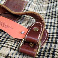 Baker Blanket Saddle Carry - Storage Bag, Fleece Lined, zip, Shoulder Strap *gc, clean, unstitched D Ring, snags, rubbed/thin edges, older

