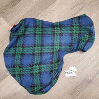 Thin Fleece Saddle Cover *gc/fair, clean, hairy, v.clumpy & pilly, undone stitching & repair
