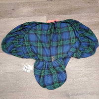 Thin Fleece Saddle Cover *gc/fair, clean, hairy, v.clumpy & pilly, undone stitching & repair
