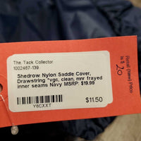 Nylon Saddle Cover, Drawstring *vgc, clean, mnr frayed inner seams
