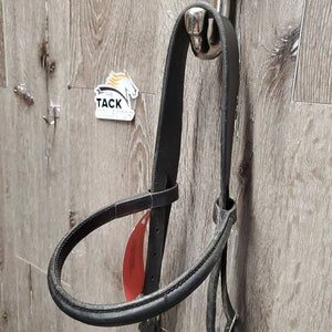 Side Pull Bridle *gc/fair, rubber lining: sticky, peeled, melted & hairy, dirty, scraped edges