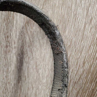 Side Pull Bridle *gc/fair, rubber lining: sticky, peeled, melted & hairy, dirty, scraped edges
