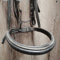 Rsd Padded Bridle *No Flash, No Reins, gc, v.dirty, faded, scraped edges, residue
