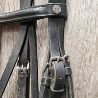 Rsd Padded Bridle *No Flash, No Reins, gc, v.dirty, faded, scraped edges, residue
