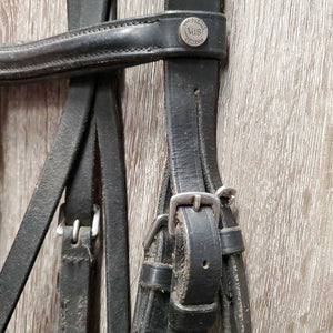 Rsd Padded Bridle *No Flash, No Reins, gc, v.dirty, faded, scraped edges, residue