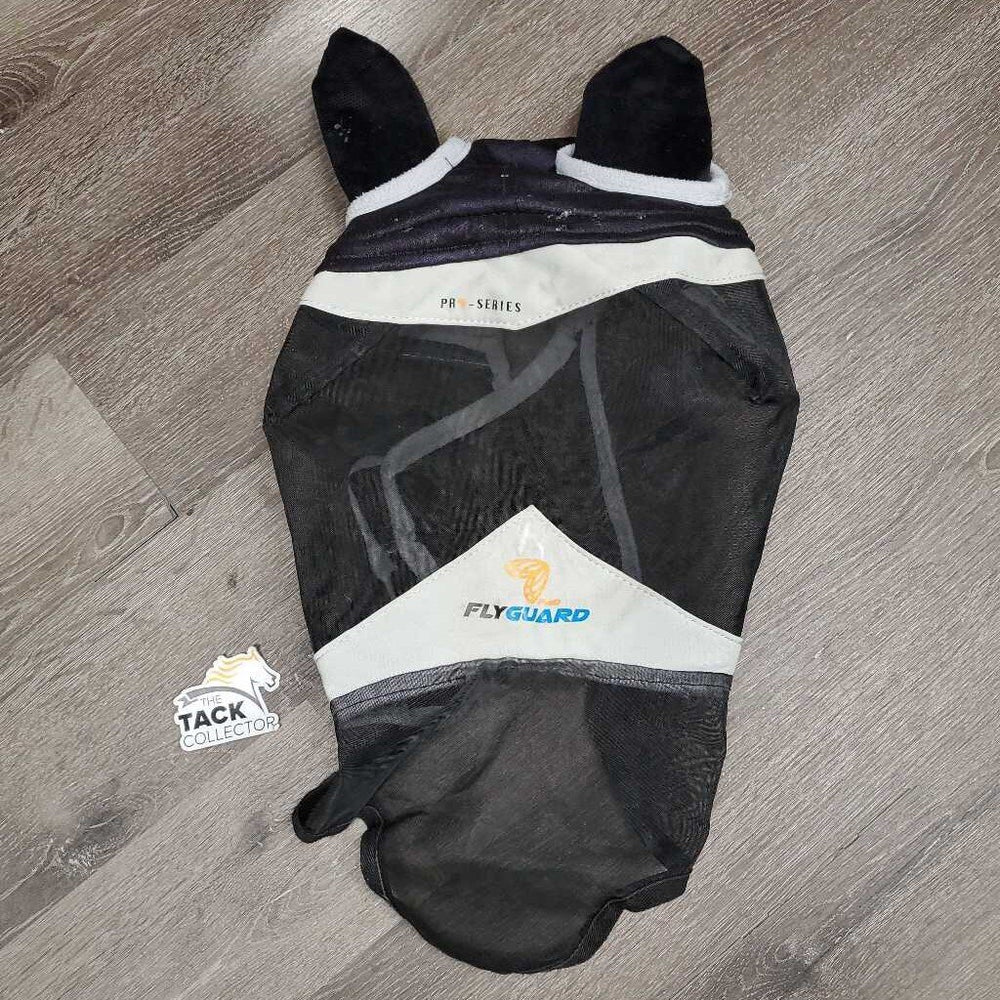 Fine Mesh Fly Mask, nose, ears *gc, clean, unstitched tab