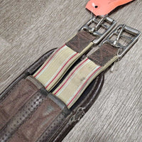 Neoprene & Nylon Web Girth, x1 els *gc/fair, clean, hairy seams, residue, holey & thin edges, stains