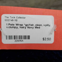 1 Polo Wrap *gc/fair, clean, v.pilly, v.clumpy, hairy
