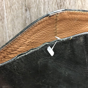 Field Boots, zips *fair/gc, BROKEN Zip-L, faded, scuffed, rubs, thin calves, unstitched top edges