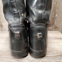Field Boots, Pull On, 2 air forms *fair, scraped/peeled toes, older, dusty, scratches, rubs, faded, scrapes