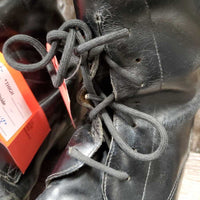 Field Boots, Pull On *fair, rubs, older, dusty, undone stitching, scrapes, dry, rubs, curled, scrapes