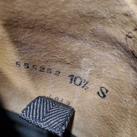 Field Boots, Pull On *fair, rubs, older, dusty, undone stitching, scrapes, dry, rubs, curled, scrapes