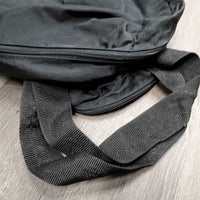 Hvy Nylon Saddle Storage - Carry Bag, shoulder strap *gc, clean, older, frayed inner seams
